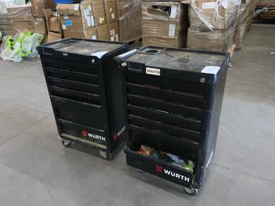 Übersichtsbild von Würth Werkzeugwagen mit Inhalt (2x)